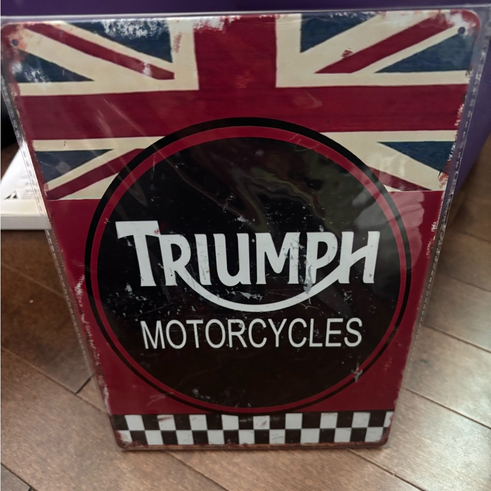 Triumph Motorcycles Metal Sign ⭐️2 for 15⭐️